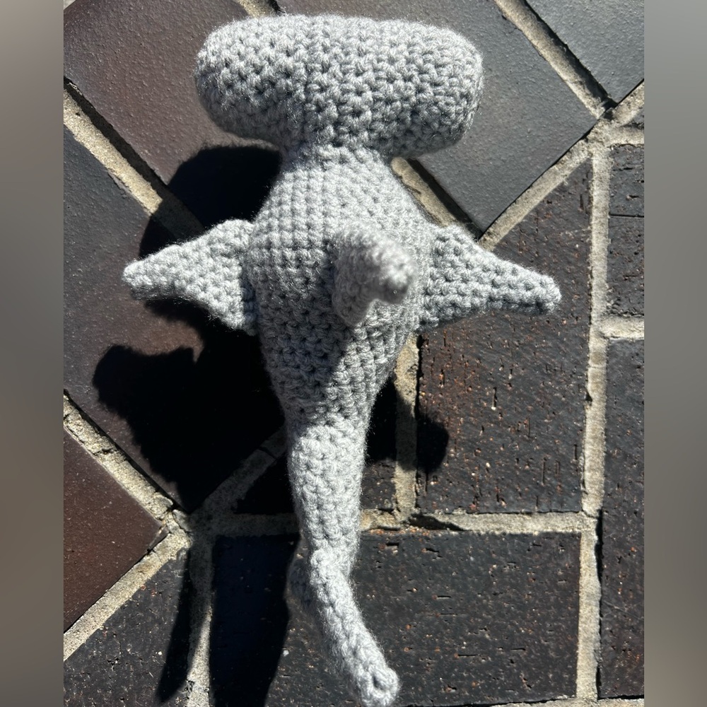 Hand Crocheted Anchor the Hammerhead Shark Stuffed Animal! - Picture 10 of 10